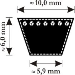Z35,5 - Courroie Z35,5...