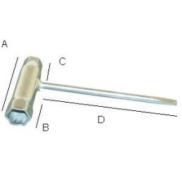 Clé à bougie d'allumage à...