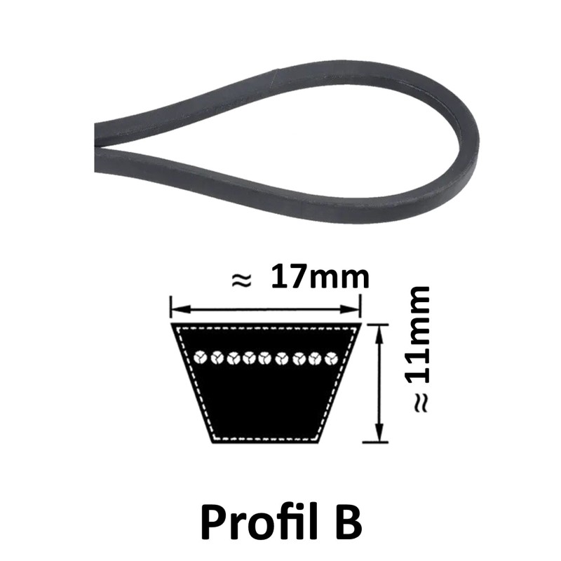 Cinghia Tapezoidale 8 X 1010 Li DIN 2215 V Belt